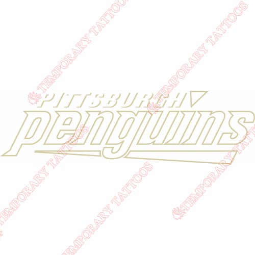Pittsburgh Penguins Customize Temporary Tattoos Stickers NO.297